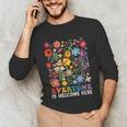 Everyone Is Welcome Here Tshirt Idaho Teacher Support Retro Unisex Long Sleeve T-Shirt, funny gift Everyone Is Welcome Here Tshirt Idaho Teacher Support Retro Unisex Long Sleeve T-Shirt, funny gift