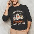 Exhausted Daycare Teacher Is My Costume Halloween Ghost Fun For Men Women Unisex Long Sleeve T-Shirt, funny gift Exhausted Daycare Teacher Is My Costume Halloween Ghost Fun For Men Women Unisex Long Sleeve T-Shirt, funny gift