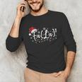 FA LA8 Christmas Santa Fa La Math Teacher Student Unisex Long Sleeve T-Shirt, funny gift