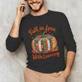 Fall In Love With Learning Book Lover Autumn Pumpkin Teacher Unisex Long Sleeve T-Shirt, funny gift Fall In Love With Learning Book Lover Autumn Pumpkin Teacher Unisex Long Sleeve T-Shirt, funny gift