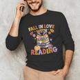 Fall In Love With Reading Halloween Stack Of Book Teacher Unisex Long Sleeve T-Shirt, funny gift