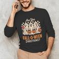 Are You Fall O Ween Directions Teacher Halloween Boo Ghost Unisex Long Sleeve T-Shirt, funny gift