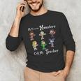 My Favorite Monsters Call Me Teacher Thank Mummy Vampire Bat Unisex Long Sleeve T-Shirt, funny gift