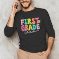 First Grade Team Teacher Back To School 1st Grade Squad Kids Unisex Long Sleeve T-Shirt, funny gift