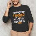 Fun Halloween Sayings Quotes Exhausted Teacher Is My Costume -Adults Short Sleeve Halloween Teacher T-Shirt Small Unisex Long Sleeve T-Shirt, funny gift Fun Halloween Sayings Quotes Exhausted Teacher Is My Costume -Adults Short Sleeve Halloween Teacher T-Shirt Small Unisex Long Sleeve T-Shirt, funny gift