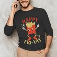 Fun Teacher Happy Fri Yay French Fries Friday Lovers Unisex Long Sleeve T-Shirt, funny gift