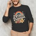 Future Teacher Kids Youth Girls Rainbow Pre-k Kindergarten Unisex Long Sleeve T-Shirt, funny gift