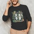 Ghost Plant Library Halloween Reading Books Teacher Vintage Unisex Long Sleeve T-Shirt, funny gift