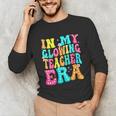 In My Glowing Teacher Era Groovy Colorful Bright Unisex Long Sleeve T-Shirt, funny gift