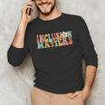 Gnoovy Vintage Inclusion Matters Special Education Teacher Unisex Long Sleeve T-Shirt, funny gift Gnoovy Vintage Inclusion Matters Special Education Teacher Unisex Long Sleeve T-Shirt, funny gift