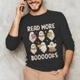 Groovy Halloween Ghost Read More Boooooks Librarian Teacher For Men Women Kids Unisex Long Sleeve T-Shirt, funny gift Groovy Halloween Ghost Read More Boooooks Librarian Teacher For Men Women Kids Unisex Long Sleeve T-Shirt, funny gift