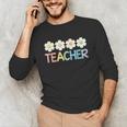 Groovy Teacher Cute Daisy Flower Retro Back To School Unisex Long Sleeve T-Shirt, funny gift Groovy Teacher Cute Daisy Flower Retro Back To School Unisex Long Sleeve T-Shirt, funny gift