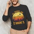 Halloween Costume Teacher Love Brains Zombie Unisex Long Sleeve T-Shirt, funny gift Halloween Costume Teacher Love Brains Zombie Unisex Long Sleeve T-Shirt, funny gift