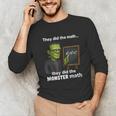 Halloween Monster Math Pun Teacher Humor Unisex Long Sleeve T-Shirt, funny gift Halloween Monster Math Pun Teacher Humor Unisex Long Sleeve T-Shirt, funny gift