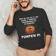 Halloween Pumpkin Pi Math Geometry Teachers Students For Men Women Kids Unisex Long Sleeve T-Shirt, funny gift