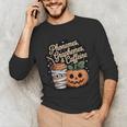 Halloween Teacher Phonemes Graphemes Caffeine Coffee Lover Unisex Long Sleeve T-Shirt, funny gift