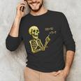 Halloween Teacher Six Seven 6 7 Skeleton Spooky Costume Unisex Long Sleeve T-Shirt, funny gift Halloween Teacher Six Seven 6 7 Skeleton Spooky Costume Unisex Long Sleeve T-Shirt, funny gift