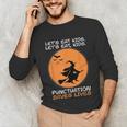 Halloween Teacher Witch Lets Eat Kids Punctuation Unisex Long Sleeve T-Shirt, funny gift Halloween Teacher Witch Lets Eat Kids Punctuation Unisex Long Sleeve T-Shirt, funny gift