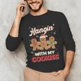 Hangin With My Cookies Gingerbread Man Xmas Teacher Unisex Long Sleeve T-Shirt, funny gift Hangin With My Cookies Gingerbread Man Xmas Teacher Unisex Long Sleeve T-Shirt, funny gift