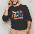 Happy Fri-Yay Friday Lovers Fun Teacher Life Weekend Unisex Long Sleeve T-Shirt, funny gift Happy Fri-Yay Friday Lovers Fun Teacher Life Weekend Unisex Long Sleeve T-Shirt, funny gift