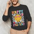 Happy Fri-Yay Groovy Teacher Friday Weekend Fri Yay Unisex Long Sleeve T-Shirt, funny gift Happy Fri-Yay Groovy Teacher Friday Weekend Fri Yay Unisex Long Sleeve T-Shirt, funny gift