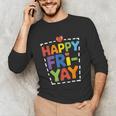 Happy Fri-Yay Teacher Life Weekend Pun Happy Friday Unisex Long Sleeve T-Shirt, funny gift Happy Fri-Yay Teacher Life Weekend Pun Happy Friday Unisex Long Sleeve T-Shirt, funny gift