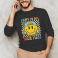 Happy To See Your Face Hippie Smile Back To School Teachers Unisex Long Sleeve T-Shirt, funny gift