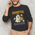 Haunted By Fractions Math Halloween Teacher Unisex Long Sleeve T-Shirt, funny gift Haunted By Fractions Math Halloween Teacher Unisex Long Sleeve T-Shirt, funny gift