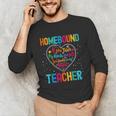 Homebound Teacher Appreciation Week Back To School Heart Unisex Long Sleeve T-Shirt, funny gift