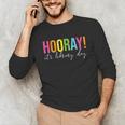 Hooray It's Library Day Teacher Reader Books Back To School Unisex Long Sleeve T-Shirt, funny gift Hooray It's Library Day Teacher Reader Books Back To School Unisex Long Sleeve T-Shirt, funny gift
