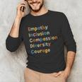 Inclusive Teacher Diversity Inclusion Empathy Teacher Team Unisex Long Sleeve T-Shirt, funny gift