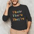Their There They'Re English Teacher Gramma Police Joke Unisex Long Sleeve T-Shirt, funny gift Their There They'Re English Teacher Gramma Police Joke Unisex Long Sleeve T-Shirt, funny gift