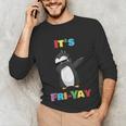It's Fri-Yay Dabbing Penguin Friday Weekend Teacher Student Unisex Long Sleeve T-Shirt, funny gift It's Fri-Yay Dabbing Penguin Friday Weekend Teacher Student Unisex Long Sleeve T-Shirt, funny gift