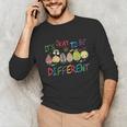 It's Ok To Be Different Apple Teacher Autism Awareness Unisex Long Sleeve T-Shirt, funny gift