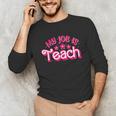 My Job Is Teach Pink Retro Female Teacher Life Women Unisex Long Sleeve T-Shirt, funny gift My Job Is Teach Pink Retro Female Teacher Life Women Unisex Long Sleeve T-Shirt, funny gift