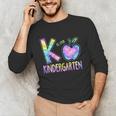 K Is For Kindergarten Teacher Tie Dye Back To School Kinder Unisex Long Sleeve T-Shirt, funny gift