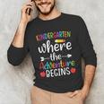 Kindergarten Where The Adventure Begins Shirt Children's Teacher Unisex Long Sleeve T-Shirt, funny gift