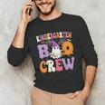 Kindergarten Boo Crew Spooky Kindergarten Halloween Teacher Unisex Long Sleeve T-Shirt, funny gift