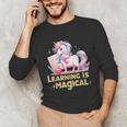 LEARNING IS MAGICAL TEACHER UNICORN BACK TO SCHOOL UNICORN Unisex Long Sleeve T-Shirt, funny gift LEARNING IS MAGICAL TEACHER UNICORN BACK TO SCHOOL UNICORN Unisex Long Sleeve T-Shirt, funny gift