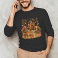 Librarian Turkey Reading Book Fall Thanksgiving Teacher Unisex Long Sleeve T-Shirt, funny gift Librarian Turkey Reading Book Fall Thanksgiving Teacher Unisex Long Sleeve T-Shirt, funny gift