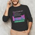 Can I Lick It Periodic Table Teacher Student Kids Unisex Long Sleeve T-Shirt, funny gift