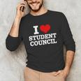 I Love Student Council Student Teacher Unisex Long Sleeve T-Shirt, funny gift I Love Student Council Student Teacher Unisex Long Sleeve T-Shirt, funny gift