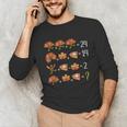 Math Number Thanksgiving Count Answer Pie Turkey Teacher Unisex Long Sleeve T-Shirt, funny gift Math Number Thanksgiving Count Answer Pie Turkey Teacher Unisex Long Sleeve T-Shirt, funny gift