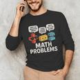 Math Problems Symbols Teacher Back To School Girl Boy Unisex Long Sleeve T-Shirt, funny gift Math Problems Symbols Teacher Back To School Girl Boy Unisex Long Sleeve T-Shirt, funny gift