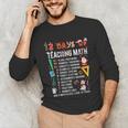 Math Teacher Christmas 12 Days Of Teaching Math Christmas Unisex Long Sleeve T-Shirt, funny gift Math Teacher Christmas 12 Days Of Teaching Math Christmas Unisex Long Sleeve T-Shirt, funny gift