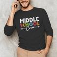 Middle School Crew Retro Teacher Student Vintage Unisex Long Sleeve T-Shirt, funny gift Middle School Crew Retro Teacher Student Vintage Unisex Long Sleeve T-Shirt, funny gift