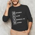 Mistakes Allow Thinking To Happen School Math Teacher Unisex Long Sleeve T-Shirt, funny gift Mistakes Allow Thinking To Happen School Math Teacher Unisex Long Sleeve T-Shirt, funny gift