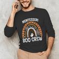 Montessori Teacher Halloween Boo Rainbow Leopard Halloween Unisex Long Sleeve T-Shirt, funny gift Montessori Teacher Halloween Boo Rainbow Leopard Halloween Unisex Long Sleeve T-Shirt, funny gift