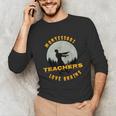 Montessori Teachers Love Brains Halloween Novelty Men Women Unisex Long Sleeve T-Shirt, funny gift