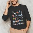 Ocean Animals Alphabet Cute Sea Life ABC Marine Kids Teacher Unisex Long Sleeve T-Shirt, funny gift